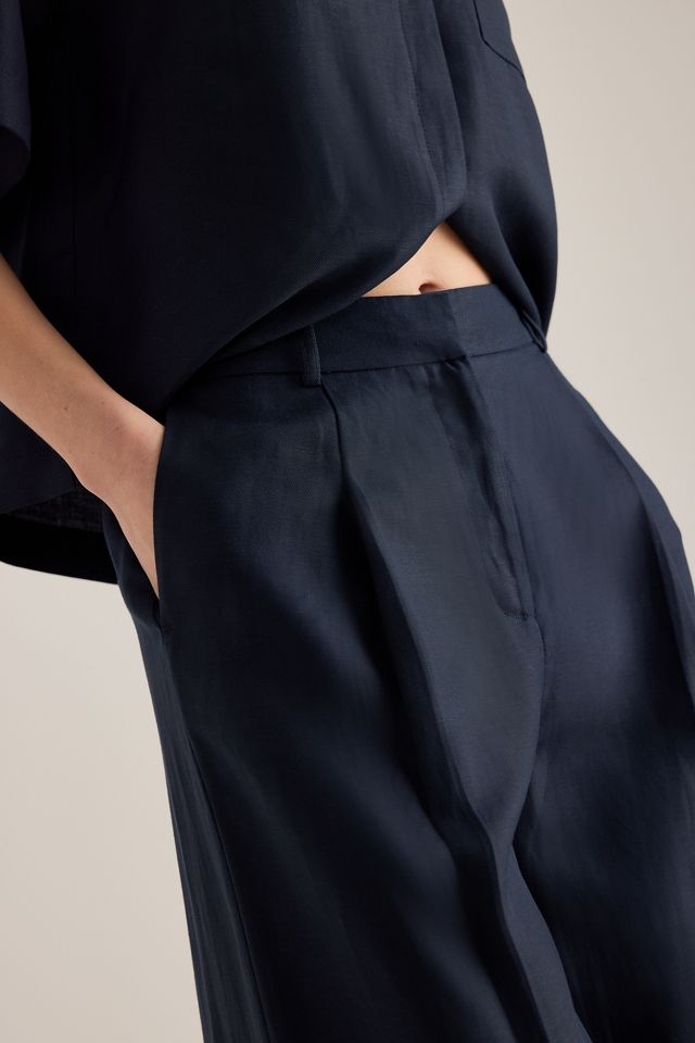Selected Lyra Linen-Blend Wide-Leg Trousers #4