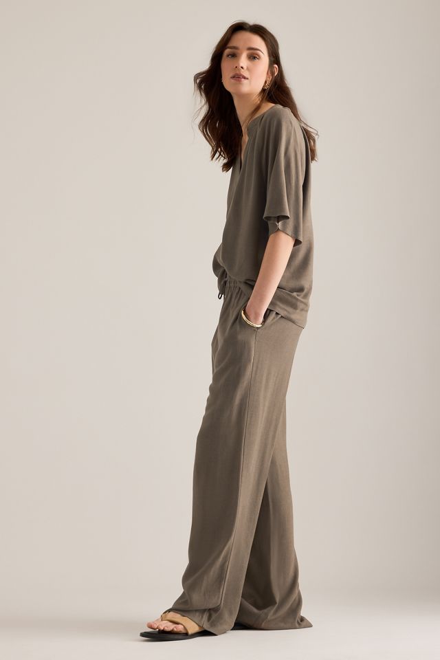 Pantalon large en mélange de lin Viva Gulia Selected #3