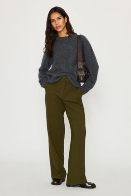 Selected Rita Hose mit mittlerer Taille und weitem Bein
