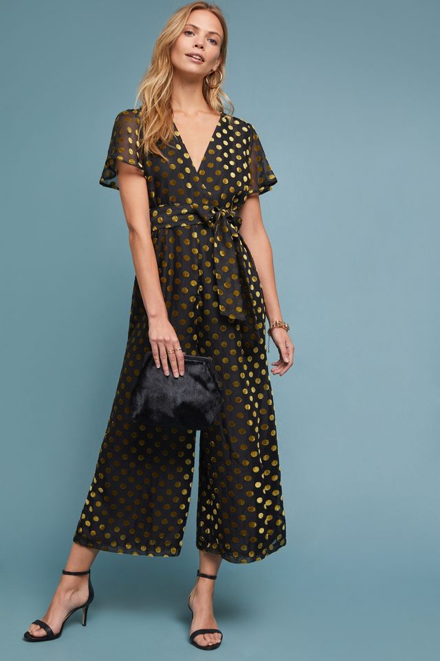 Anthropologie 2024 metallic jumpsuit