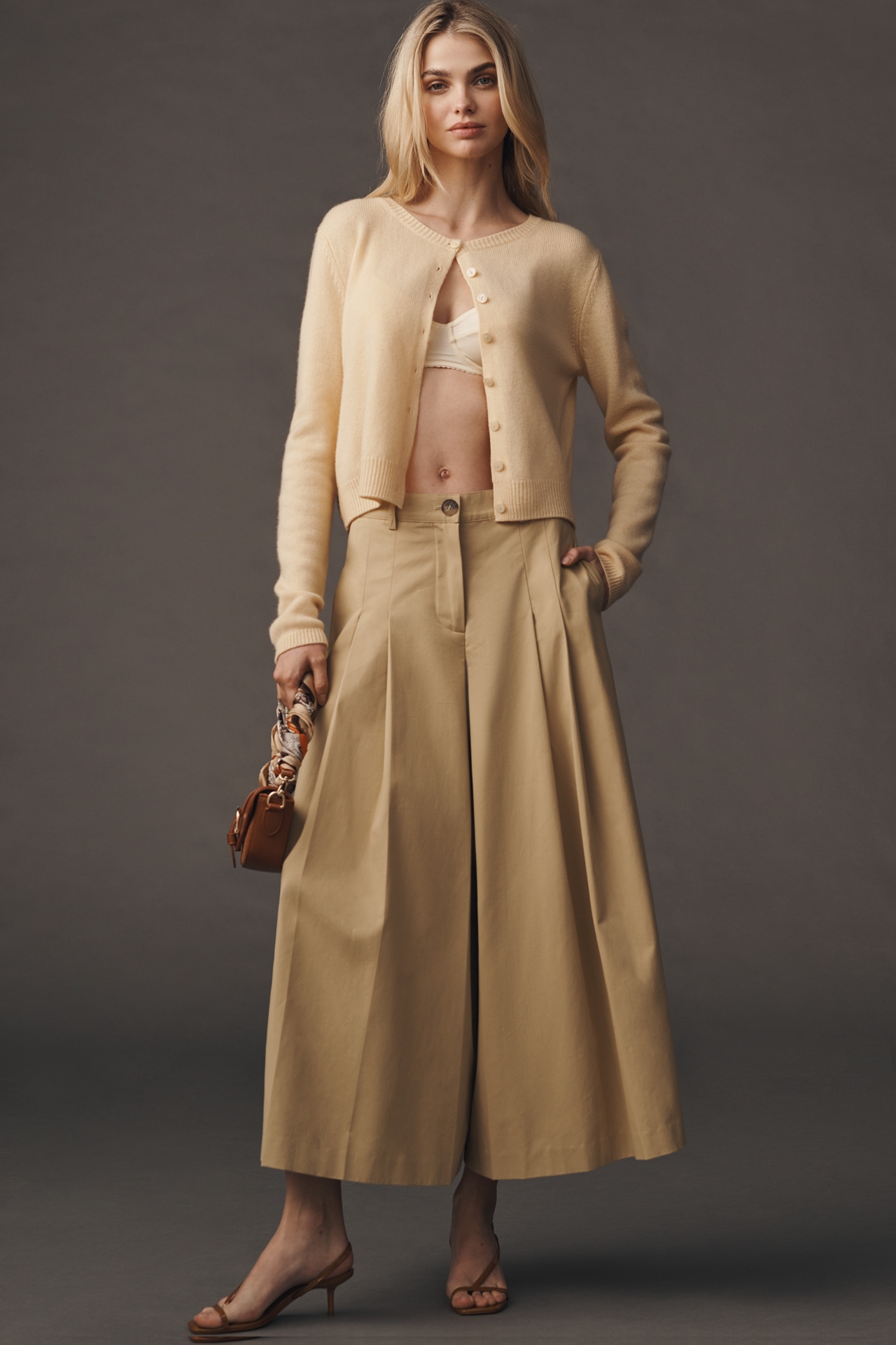 ASTR The Label Rowen Pleated Culotte Pants