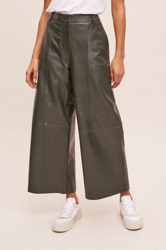 Pantalon court en cuir Selected Femme #2