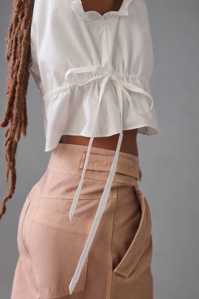 Moon River Pleated High-Rise Trousers