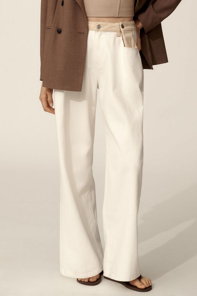 Moon River Two-Tone Pants | Anthropologie