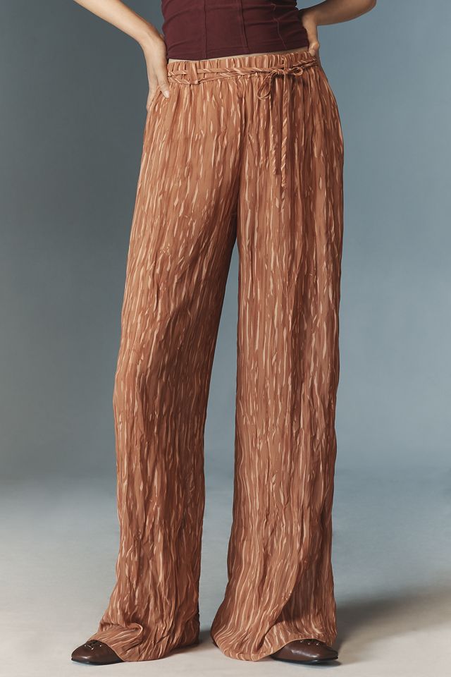 Moon River Crinkled Wide-Leg Pants #1