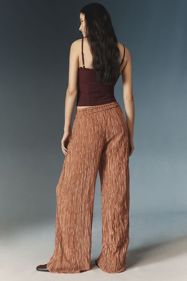 Moon River Crinkled Wide-Leg Pants #2