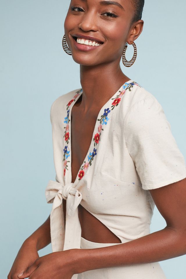 Assateague Embroidered Jumpsuit #1