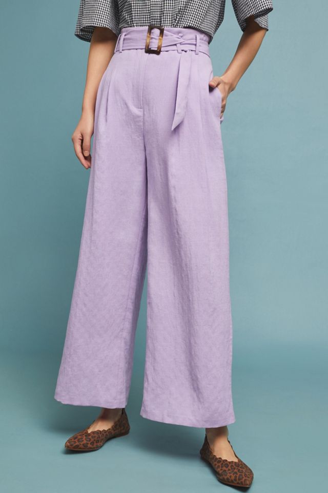 Pleated Wide-Leg Pants #1