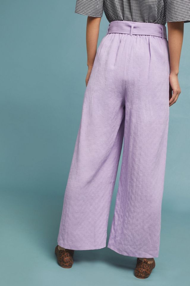 Pleated Wide-Leg Pants #3