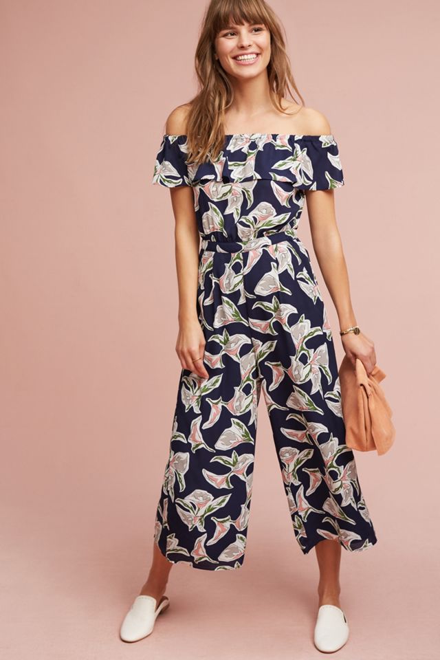 Kacey Off-The-Shoulder Jumpsuit | Anthropologie