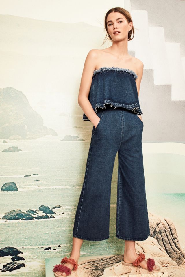 Tiered Denim Jumpsuit #3