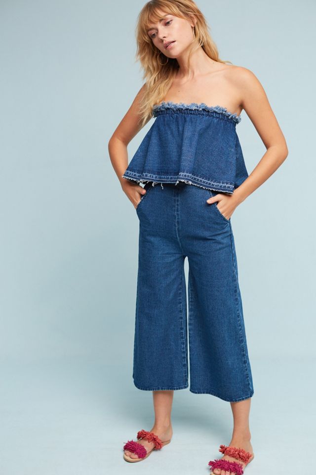 Tiered Denim Jumpsuit #2