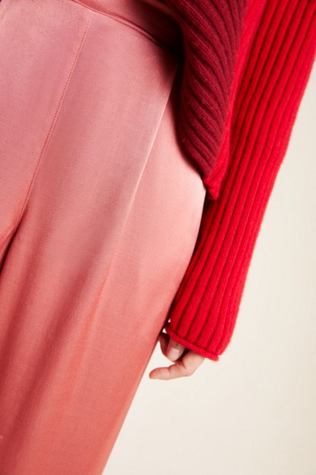 Adea Satin Wide-Leg Trousers #2