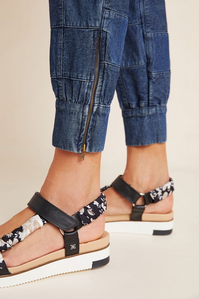 Patchwork Denim Joggers #2