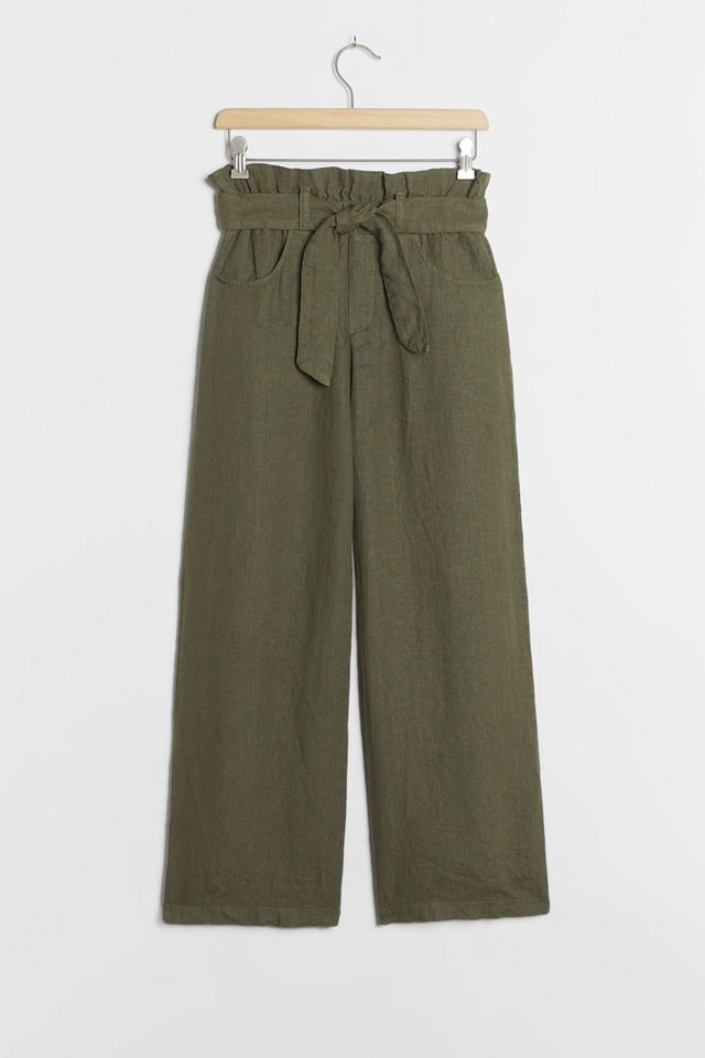 Mairead Linen Paperbag Pants #1