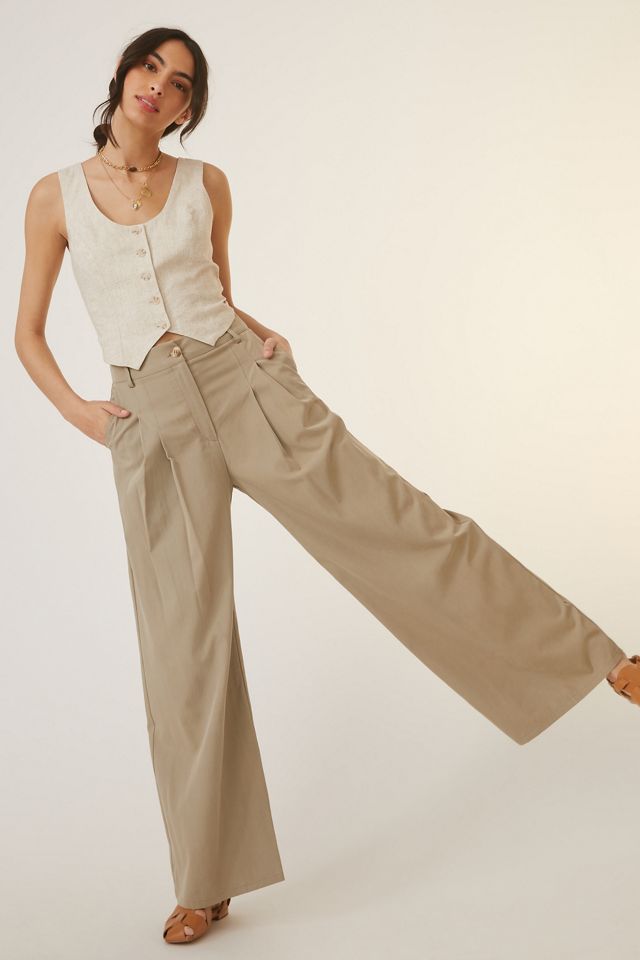Amadi Pleated Wide-Leg Pants #1