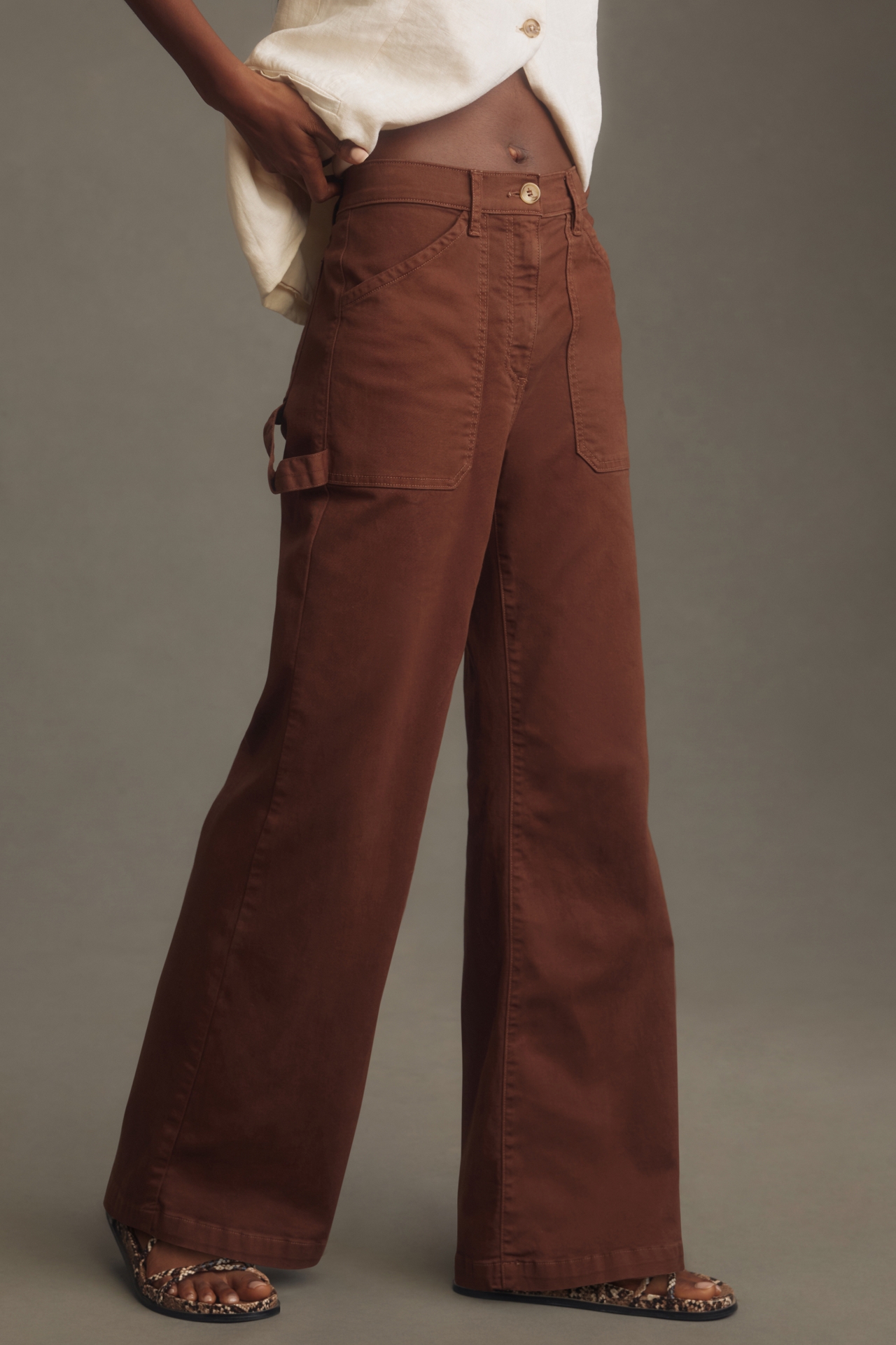 Self Contrast Georgia Utility Pants