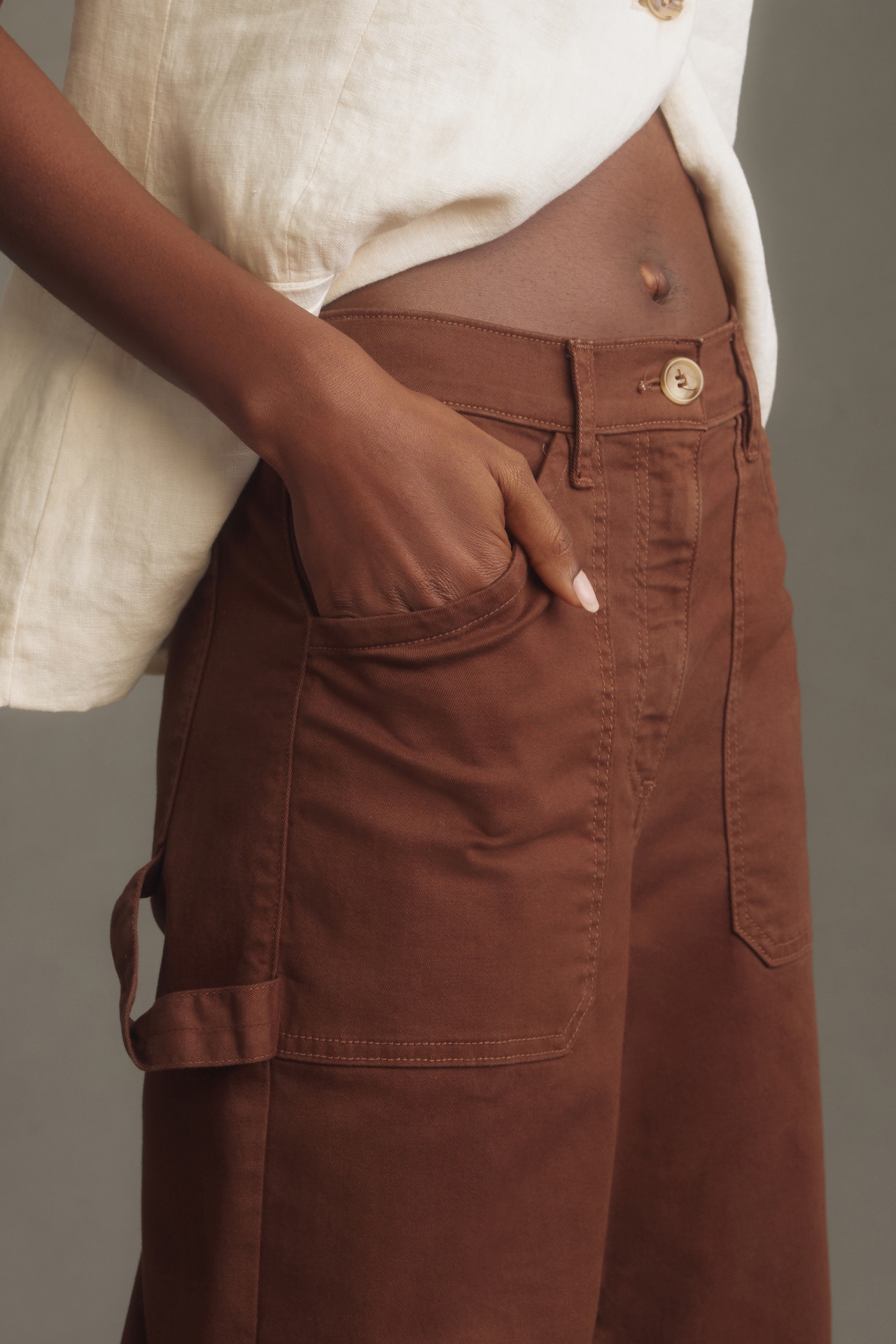 Self Contrast Georgia Utility Pants