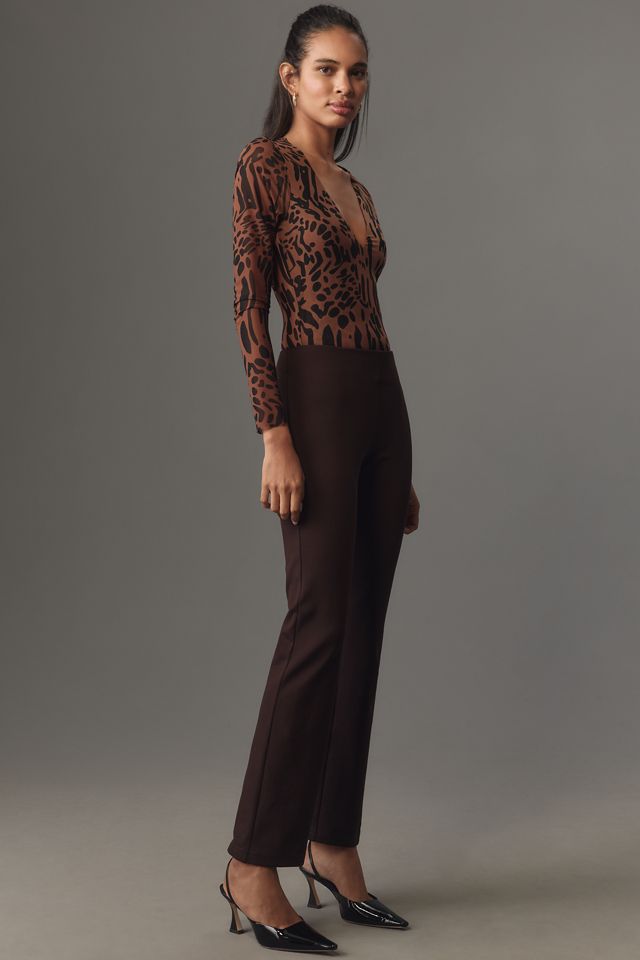 Self Contrast Slim Kick Flare Pants #3