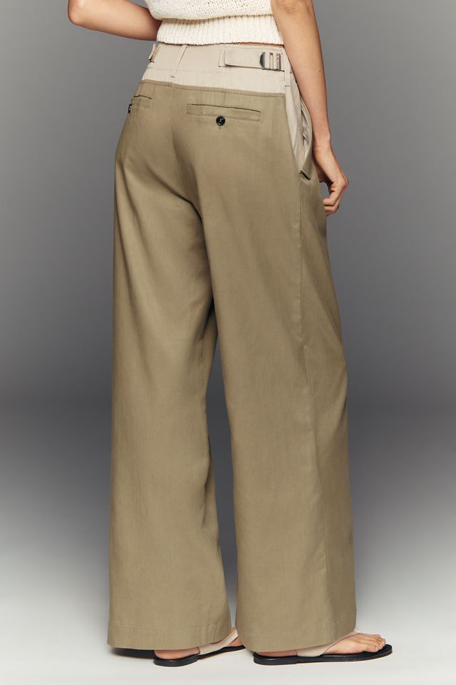 Self Contrast Flap Pocket Pants #2