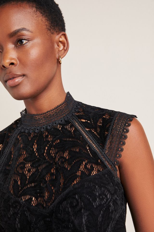 ML Monique Lhuillier Lace Velvet Jumpsuit #2