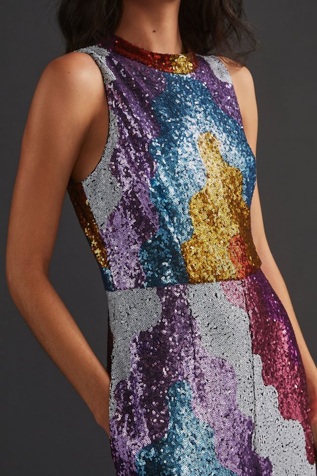 Abstract Sequined Jumpsuit #1