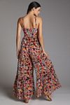 Anthropologie Floral Burnout Velvet 2024 Jumpsuit