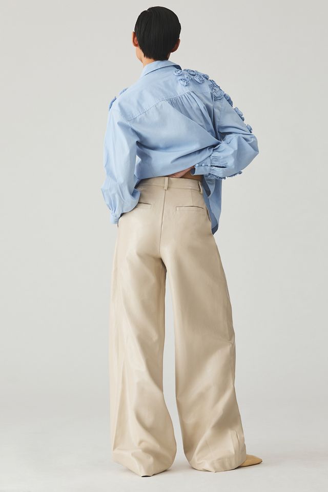 Hutch Faux Leather Wide-Leg Pants #3
