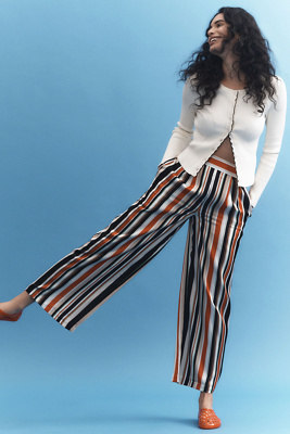 HUTCH RIVIERA PRINTED WIDE-LEG PANTS 