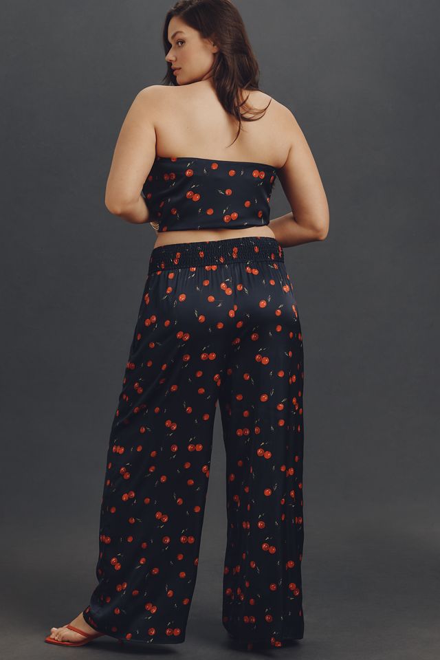 Hutch Plus Smocked-Waist Wide-Leg Pants