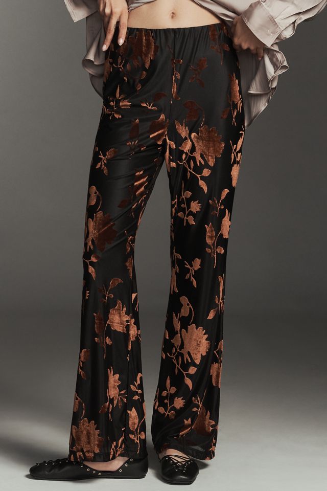 Hutch Velvet Burnout Flare Pants #1