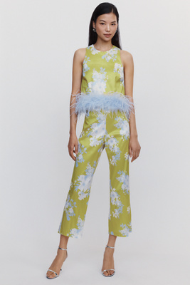 @loverlygrey x Anthropologie Zinnia Cropped Flare Pants by Anthropologie
