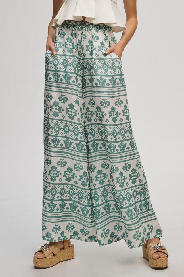 KIVARI Iman Drawstring Wide-Leg Linen Pants #2