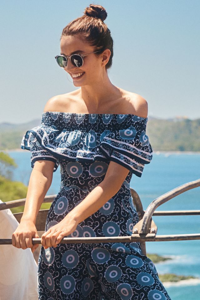 Suzani Off-The-Shoulder Romper #3