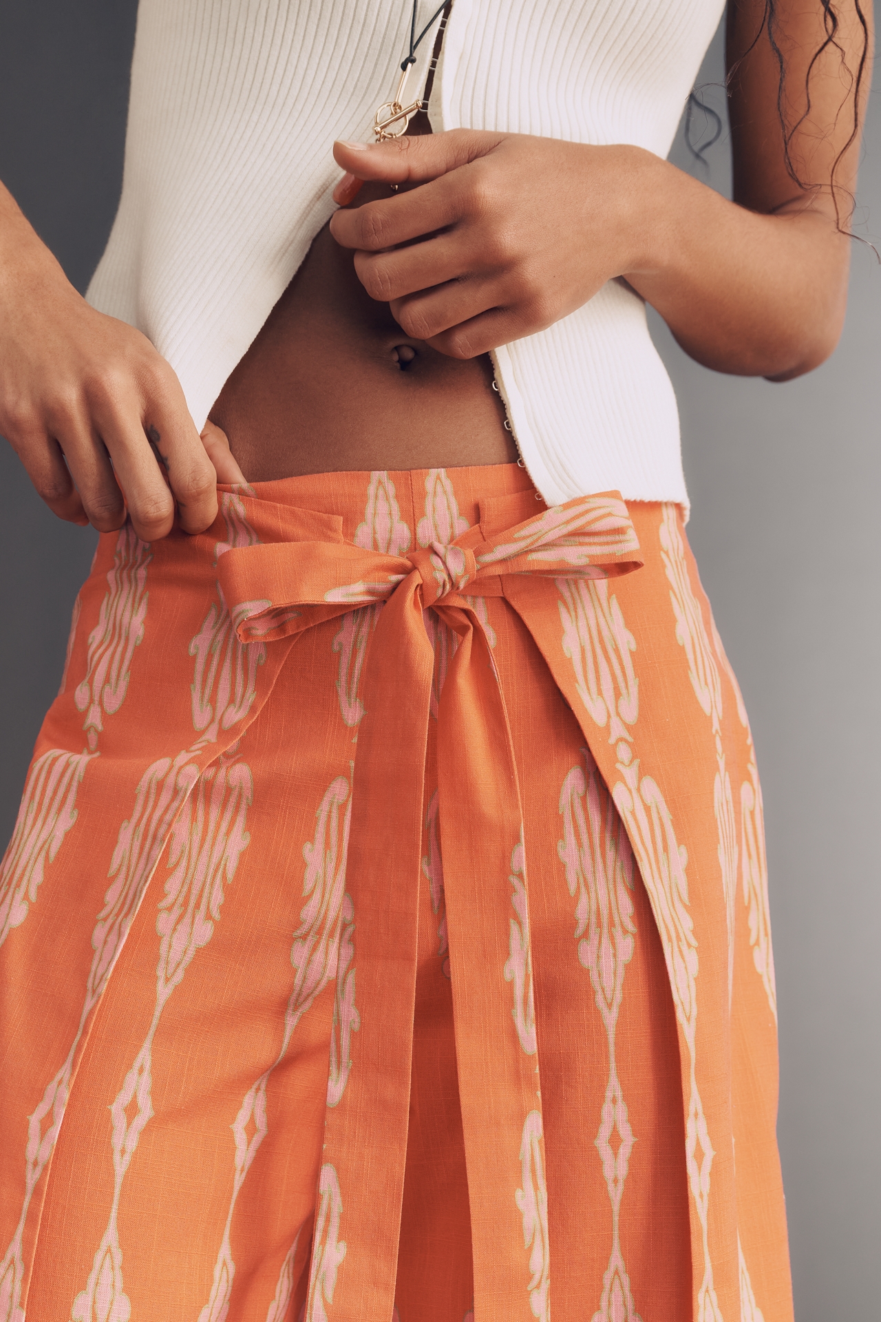 Mestiza Chloe Cotton Wrap Pants
