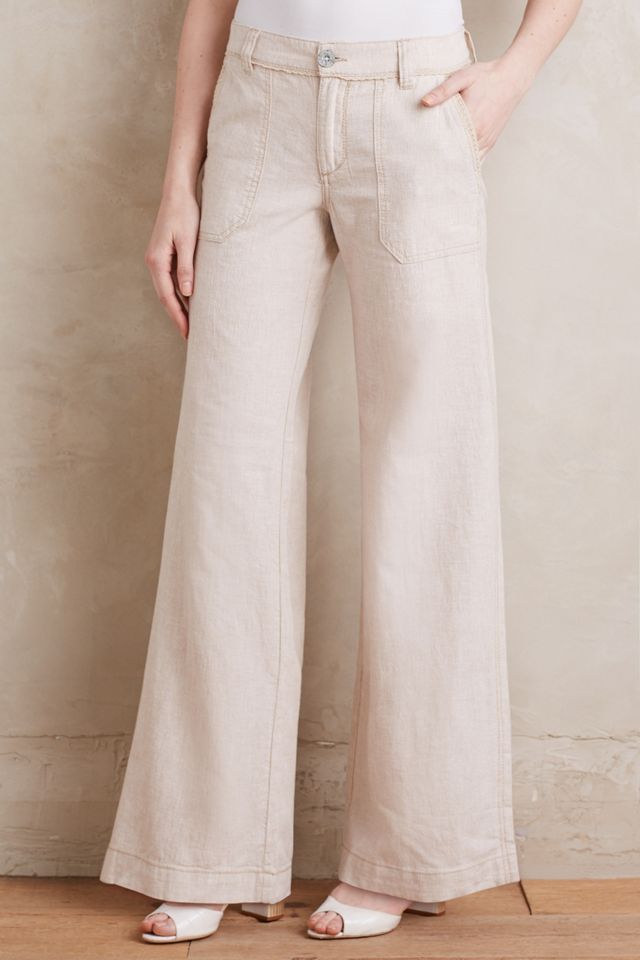 Pilcro Linen Wide-Legs #1