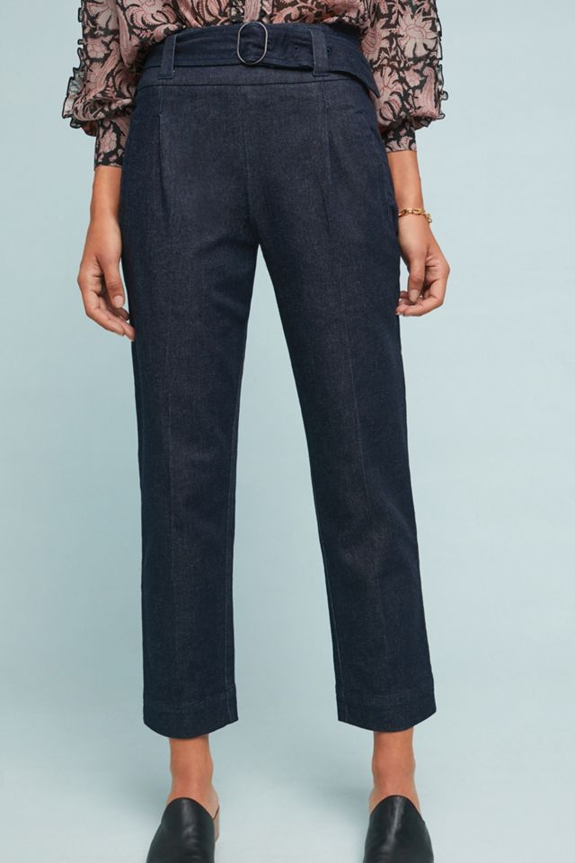 Belted Denim Pants #3