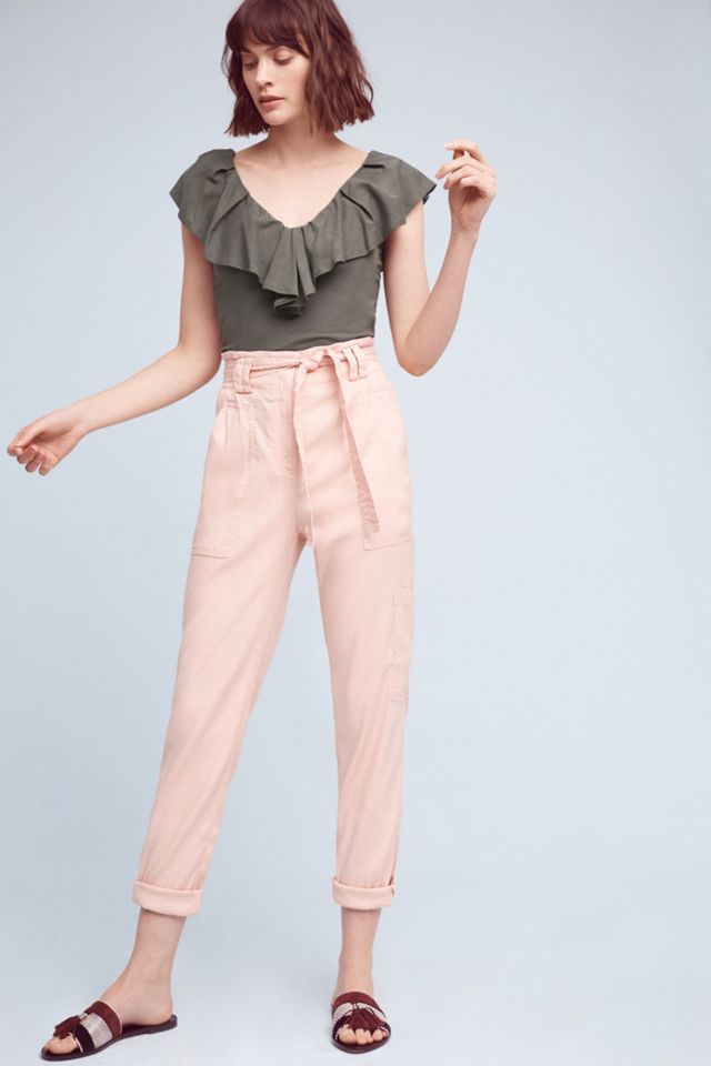 Paperbag-Waisted Joggers