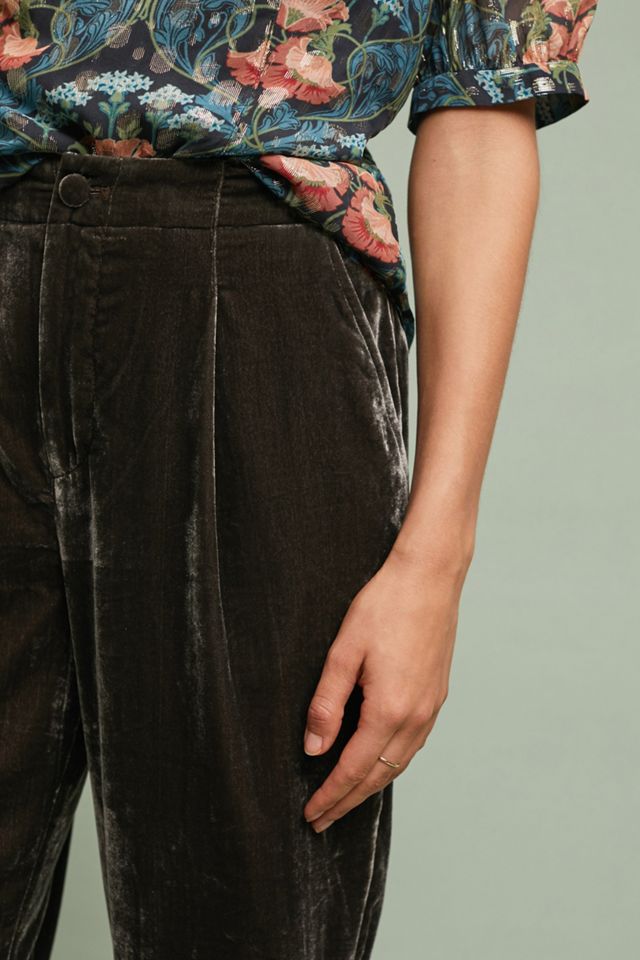 Cuffed Velvet Trousers #3