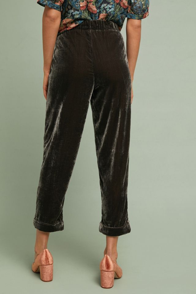 Cuffed Velvet Trousers #4