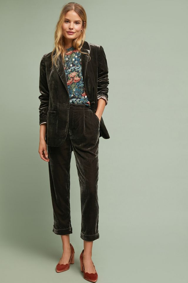 Anthropologie store velvet pants