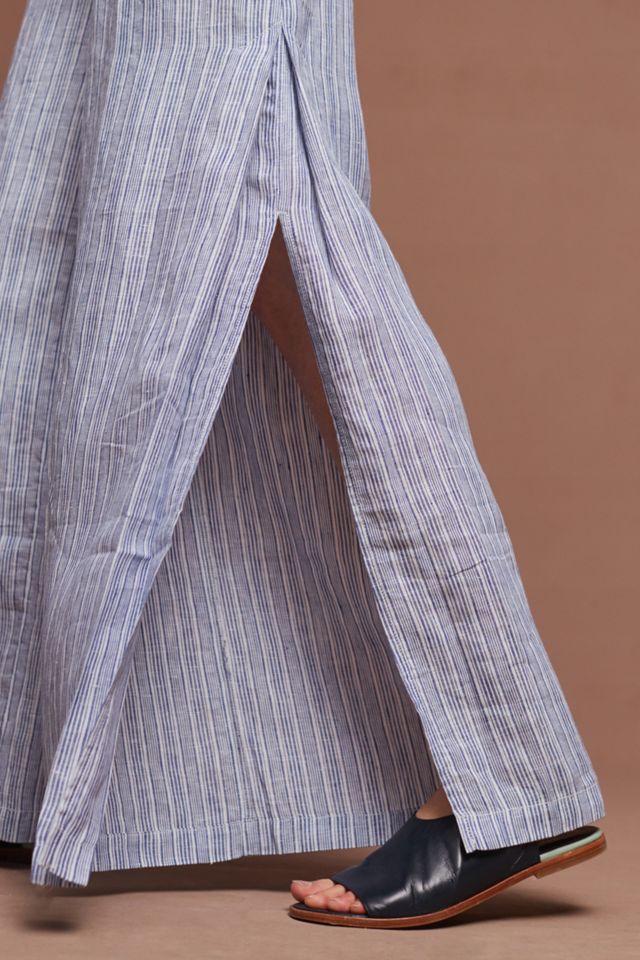 Striped Linen Wide-Legs #3