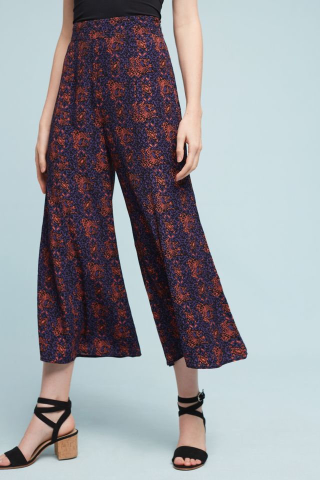 Tessie Wide-Leg Crops | Anthropologie