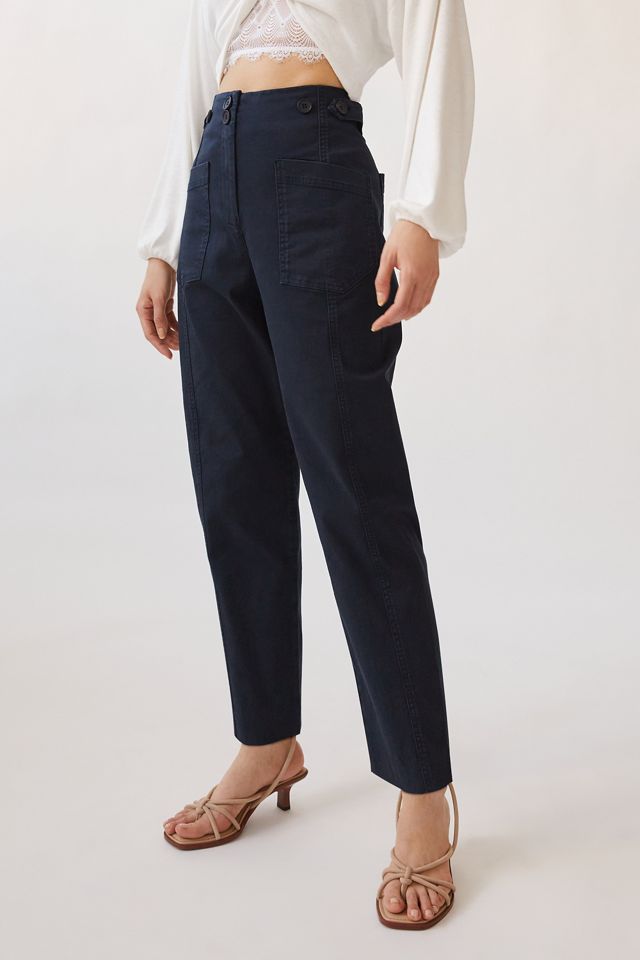 Maeve High-Rise Slim Curved Sailor Pants #1