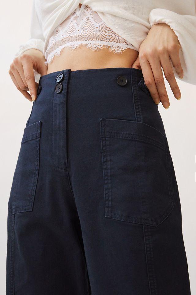 Maeve High-Rise Slim Curved Sailor Pants #2