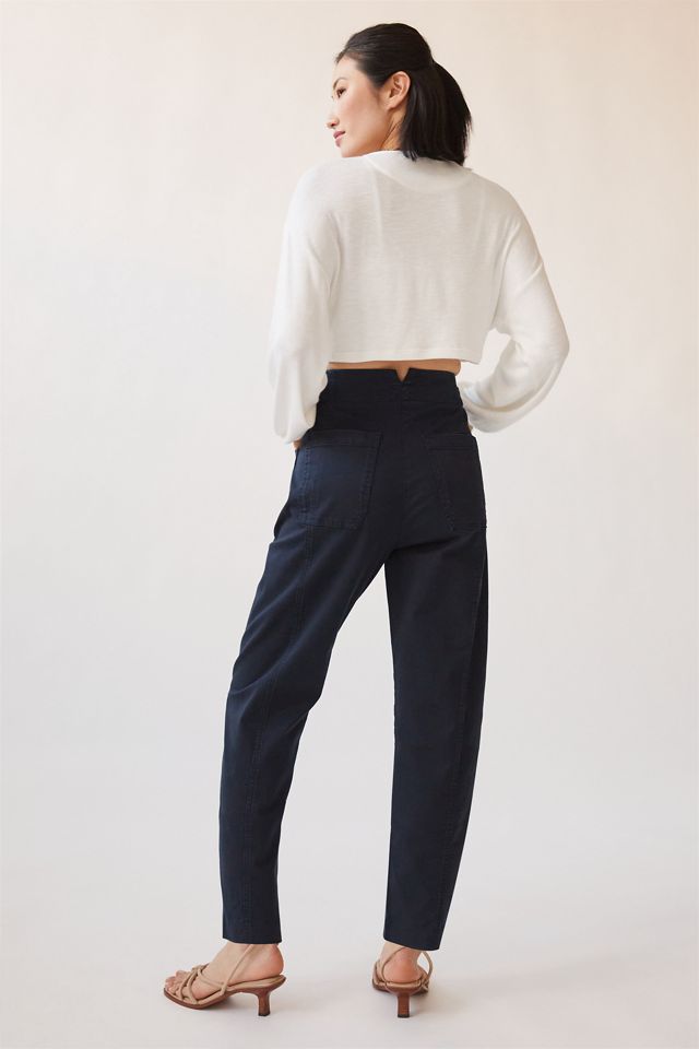Maeve High-Rise Slim Curved Sailor Pants #3