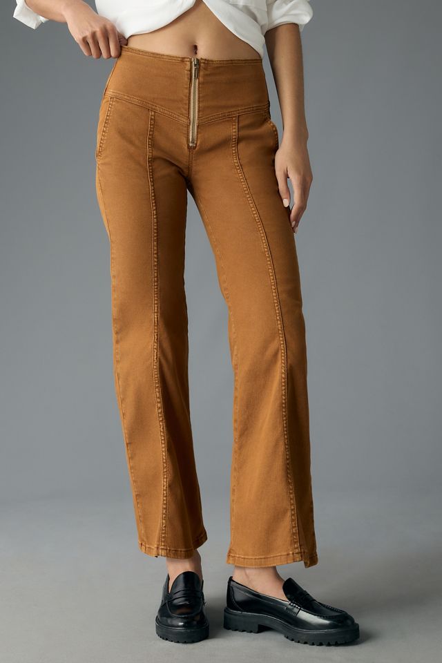 Pilcro Mid-Rise Crop Flare Pants #1