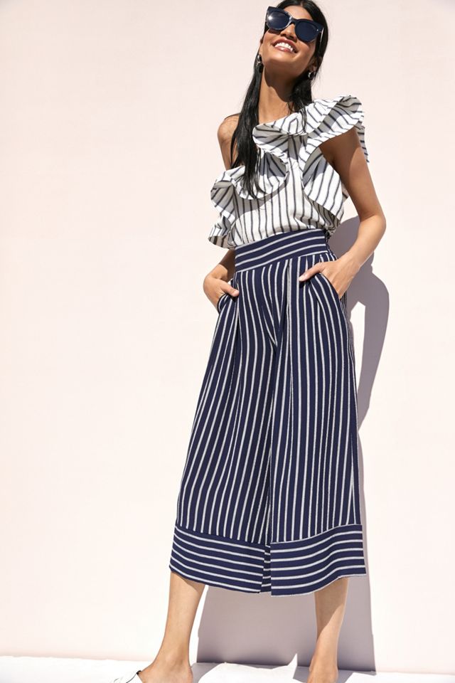 Nikola Cropped Wide-Leg Pants