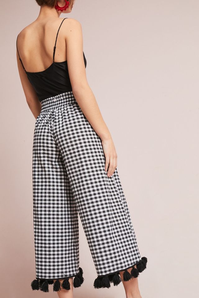 Klavy Gingham Wide Legs #1