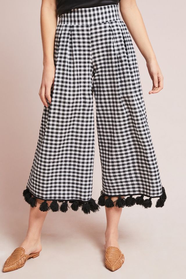 Klavy Gingham Wide Legs #2